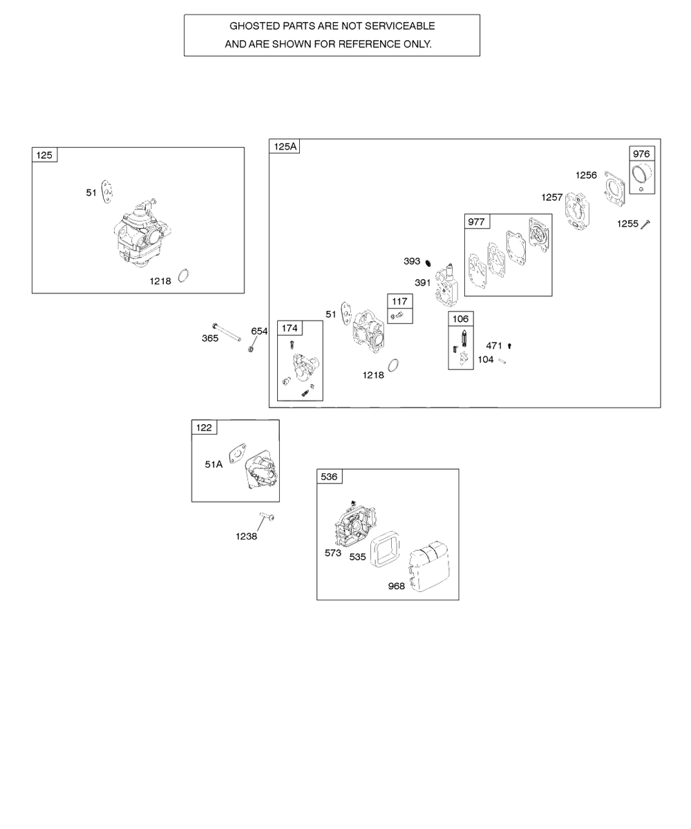 Air Cleaner, Carburetor, Kit/Gasket Sets-Carburetor Diagram and Parts List for 21032-0112-E1  Briggs and Stratton Engine